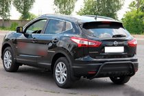 Nissan Qashqai 2014–2021 Bakre skyddsbåge AK007-1 Black (rostfritt stål) foto 4