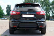 Nissan Qashqai 2014–2021 Bakre skyddsbåge AK007-1 Black (rostfritt stål) foto 5