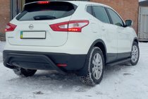 Nissan Qashqai 2014–2021 Bakre skyddsbåge AK007-1 Black (rostfritt stål) foto 1