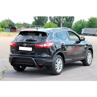 Bakre skyddsbåge AK007-1 Black (rostfritt stål) Nissan Qashqai 2014–2021 foto 3