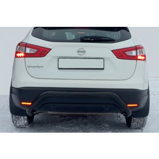 Bakre skyddsbåge AK007-1 Black (rostfritt stål) Nissan Qashqai 2014–2021 foto 2
