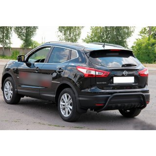 Bakre skyddsbåge AK007-1 Black (rostfritt stål) Nissan Qashqai 2014–2021 foto 4