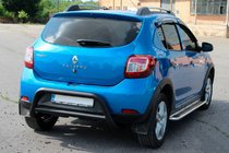 Renault Sandero 2013–2022 Bakbåge AK007 Black (rostfritt stål) foto 4