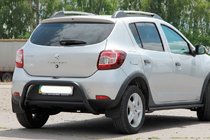 Renault Sandero 2013–2022 Bakbåge AK007 Black (rostfritt stål) foto 2