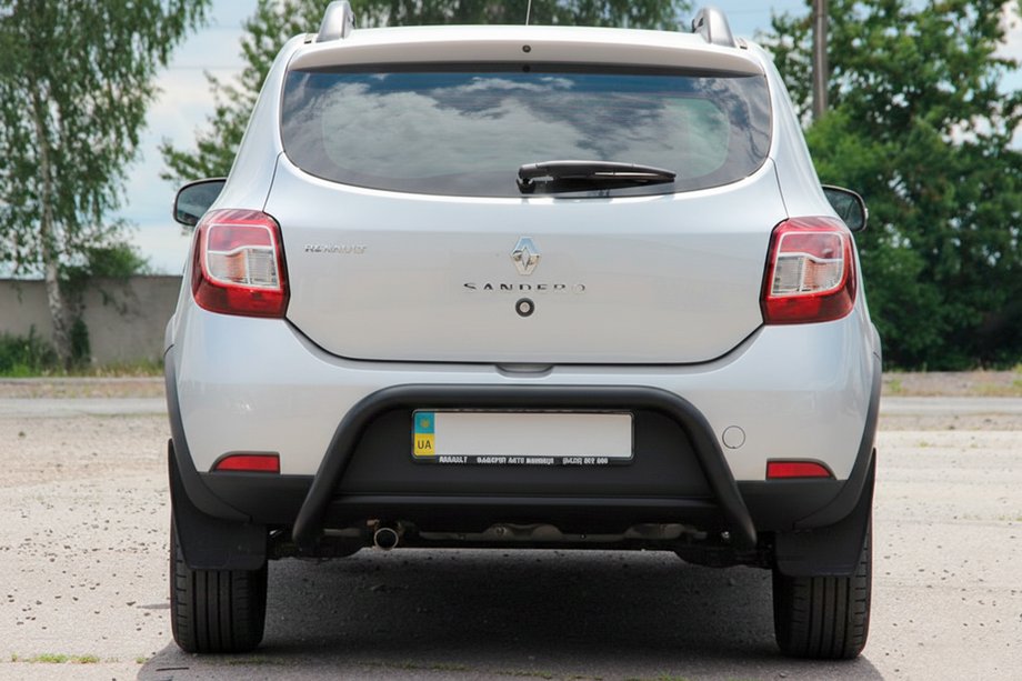 Renault Sandero 2013–2022 Bakbåge AK007 Black (rostfritt stål) Image