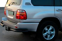 Toyota Land Cruiser 100 1998–2007 Bakre hörnskydd AK003-Double Black (2 st, rostfritt stål) foto 1
