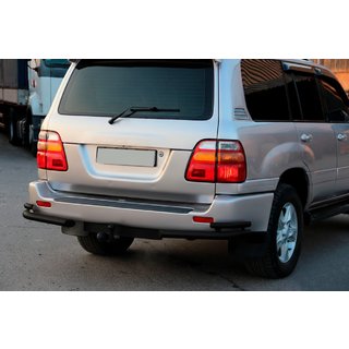 Bakre hörnskydd AK003-Double Black (2 st, rostfritt stål) Toyota Land Cruiser 100 1998–2007 foto 2