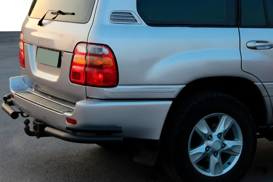 Toyota Land Cruiser 100 1998–2007 Bakre hörnskydd AK003-Double Black (2 st, rostfritt stål) Image