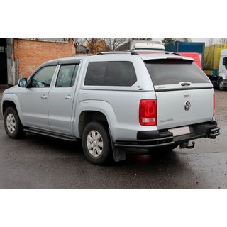 Bakre hörnskydd AK003-Double Black (2 st, rostfritt stål) Volkswagen Amarok 2010–2022 foto 4