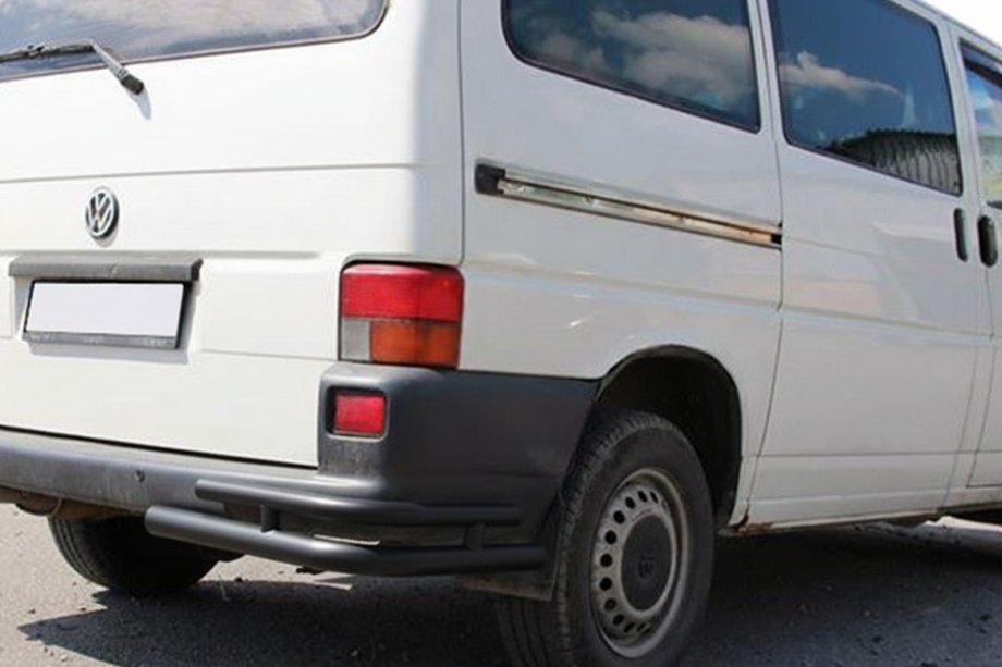 Volkswagen T4 Caravelle/Multivan 1990–2003 Dubbla bakre hörndelar AK003-Double Black (2 st, rostfritt stål) Foto 1