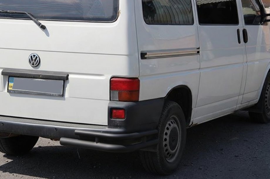 Volkswagen T4 Caravelle/Multivan 1990–2003 Dubbla bakre hörndelar AK003-Double Black (2 st, rostfritt stål) Foto 4