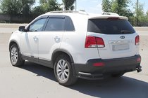 Kia Sorento II XM 2009–2014 Bakre dubbla hörnbågar AK003-подвійний Black (rostfritt stål) foto 4