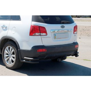 Bakre dubbla hörnbågar AK003-подвійний Black (rostfritt stål) Kia Sorento II XM 2009–2014 foto 1