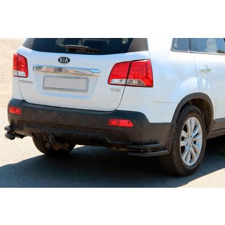 Bakre dubbla hörnbågar AK003-подвійний Black (rostfritt stål) Kia Sorento II XM 2009–2014 foto 3