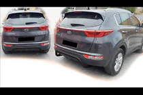 Kia Sportage 2015–2021 Bakre stötfångarbåge AK007 Black (rostfritt) foto 4