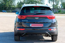 Kia Sportage 2015–2021 Bakre stötfångarbåge AK007 Black (rostfritt) foto 3
