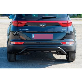 Bakre stötfångarbåge AK007 Black (rostfritt) Kia Sportage 2015–2021 foto 2