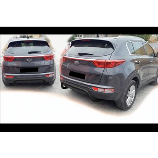 Bakre stötfångarbåge AK007 Black (rostfritt) Kia Sportage 2015–2021 foto 4