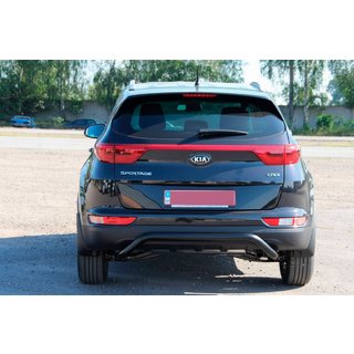 Bakre stötfångarbåge AK007 Black (rostfritt) Kia Sportage 2015–2021 foto 3