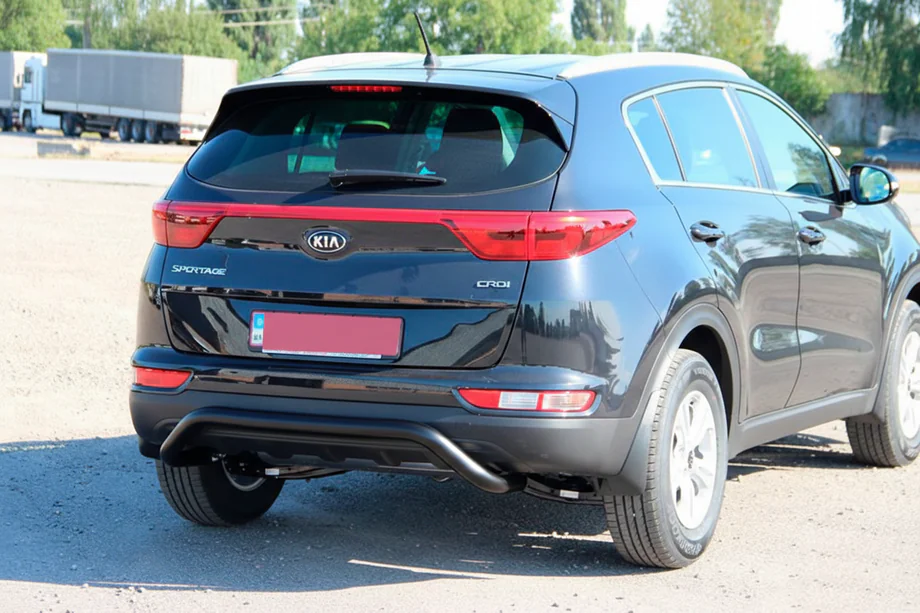 Kia Sportage 2015–2021 Bakre stötfångarbåge AK007 Black (rostfritt) Image