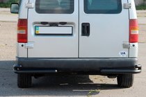 Citroen Jumpy 1996–2007 Bakre dubbla hörnbågar AK003-подвійний Black (rostfritt) foto 1