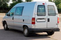Fiat Scudo 1996–2007 Bakre dubbla hörnbågar AK003-подвійний Black (rostfritt) foto 4