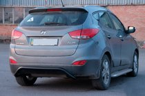 Hyundai IX-35 2010–2015 Bakre skyddsbåge AK007 Black (rostfritt stål) foto 2