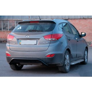 Bakre skyddsbåge AK007 Black (rostfritt stål) Hyundai IX-35 2010–2015 foto 2