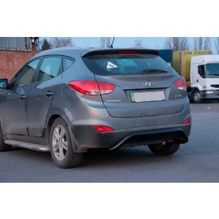 Bakre skyddsbåge AK007 Black (rostfritt stål) Hyundai IX-35 2010–2015 foto 3