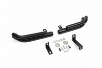 Hyundai Santa Fe 2 2006–2012 Bakre dubbla hörnbågar AK003-Подвійний Black (rostfritt stål) foto 2