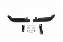 Hyundai Santa Fe 2 2006–2012 Bakre dubbla hörnbågar AK003-Подвійний Black (rostfritt stål) foto 3