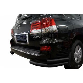 Bakre dubbla hörnbågar Black (rostfritt stål) Lexus LX570/450d 2008–2022