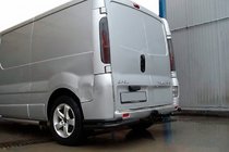 Opel Vivaro 2001–2015 Bakre hörnbågar AK003-Подвійний Svart (rostfritt stål) foto 2