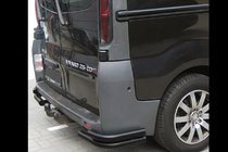 Opel Vivaro 2001–2015 Bakre hörnbågar AK003-Подвійний Svart (rostfritt stål) foto 1