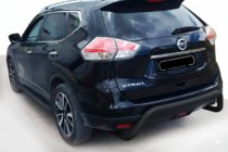 Nissan X-trail T32/Rogue 2014–2021 Bakre skyddsbåge AK007 Black (rostfritt stål) foto 1