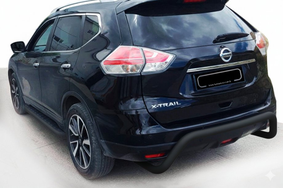 Nissan X-trail T32/Rogue 2014–2021 Bakre skyddsbåge AK007 Black (rostfritt stål) Image