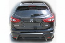 Nissan Qashqai 2014–2021 Bakre skyddsbåge AK007-2 Black (rostfritt stål) foto 1