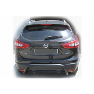 Bakre skyddsbåge AK007-2 Black (rostfritt stål) Nissan Qashqai 2014–2021