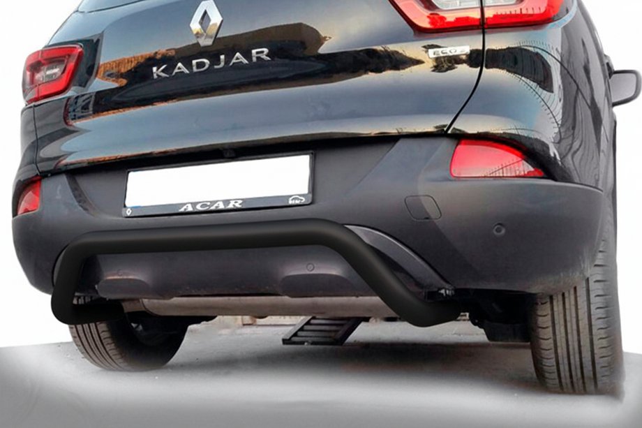 Renault Kadjar 2015–2022 Bakre stötfångarbåge AK007 Black (rostfritt) Image
