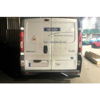 Bakre skyddsbåge AK006 Black (rostfritt stål) Opel Vivaro 2001–2015 foto 4