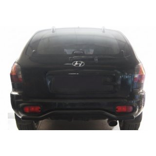 Bakre skyddsbåge AK004 Black (rostfritt stål) Hyundai Santa Fe 1 2000–2006