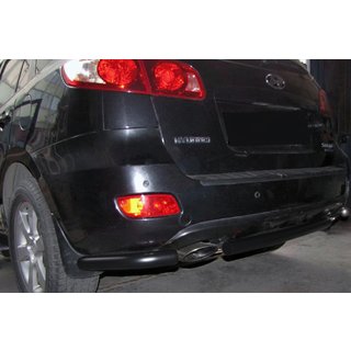 Bakre hörn till centrumbåge AK0073 Black (2 st, rostfritt stål) Hyundai Santa Fe 2 2006–2012