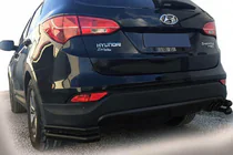 Hyundai Santa Fe 3 2012–2018 Bakre hörnbågar AK-003-Double Black (rostfritt stål) foto 1