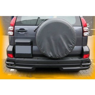 Bakre dubbla hörnbågar AK003-2 Black (2 st., rostfritt stål) Toyota Land Cruiser Prado 120 2002–2009 foto 4