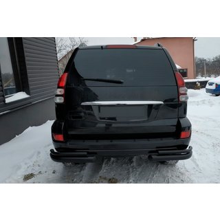 Bakre dubbla hörnbågar AK003-2 Black (2 st., rostfritt stål) Toyota Land Cruiser Prado 120 2002–2009 foto 2
