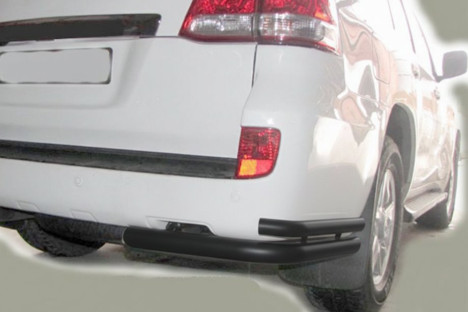 Toyota Land Cruiser 200 2007–2021 Bakre hörnskydd AK003-Double Black (2 st, rostfritt stål) Image