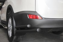 Toyota Rav 4 2013–2018 Bakre hörnbågar AK003-dubbel Black (rostfritt stål) foto 1