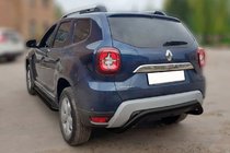 Dacia Duster 2018–2024 Bakre skyddsbåge AK007 Black (rostfritt stål) foto 1