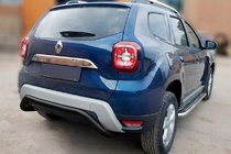 Renault Duster 2018–2024 Bakre skyddsbåge AK007 Black (rostfritt stål) foto 3