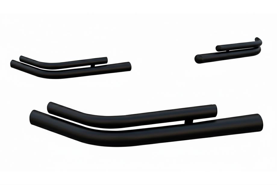 SsangYong Kyron 2005–2014 Bakre dubbla hörnbågar AK003-double Black (2 st, rostfritt stål) Image